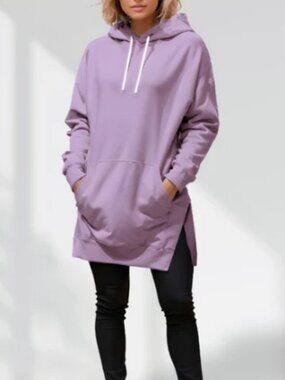 The Warmy Oversized Comfy Fleece Hoodie Sweatshirt Beautiful Purple  sz XL NEW